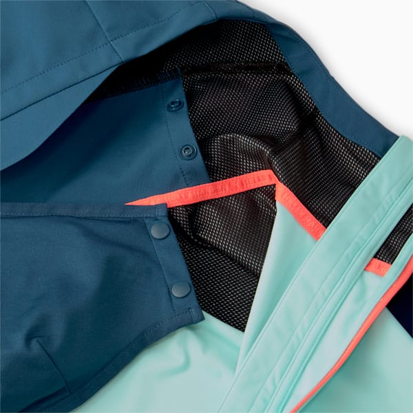 PUMA x HELLY HANSEN Women's Running Jacket, Eggshell Blue-Intense Blue, extralarge