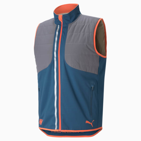 PUMA x HELLY HANSEN Men's Running Vest, Intense Blue-Hot Coral, extralarge