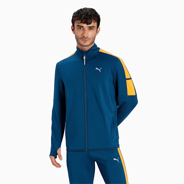 PUMA x one8 Men's Full Zip Jacket, Intense Blue, extralarge-IND