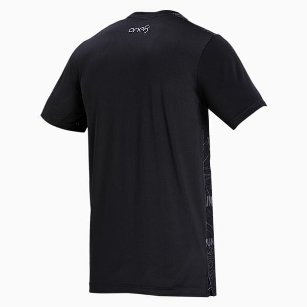 PUMA x one8 Printed Men's Slim Fit T-Shirt, Puma Black, extralarge-IND