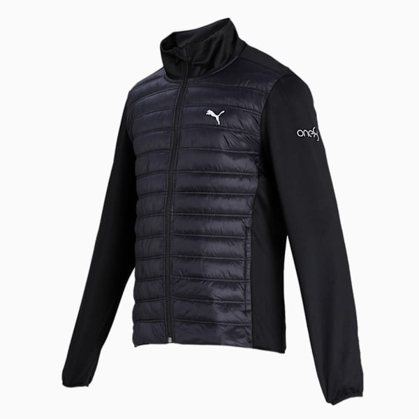 One8 Men's Padded Slim Fit Jacket, Puma Black, extralarge-IND