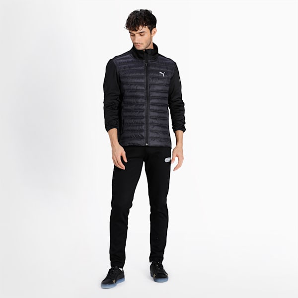One8 Men's Padded Slim Fit Jacket, Puma Black, extralarge-IND