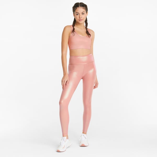 Soutien-gorge sport imprimé, intensité moyenne, femme, Rosette-imprimé irisé
