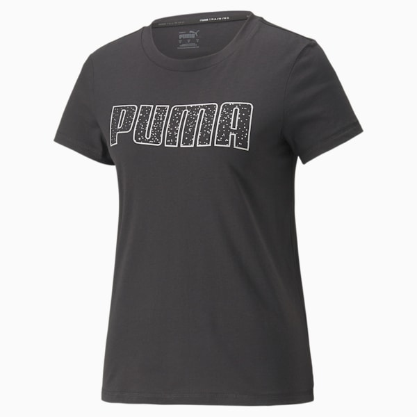 Stardust Crystalline Short Sleeve Women's Regular Fit Training T-shirt, Puma Black, extralarge-AUS