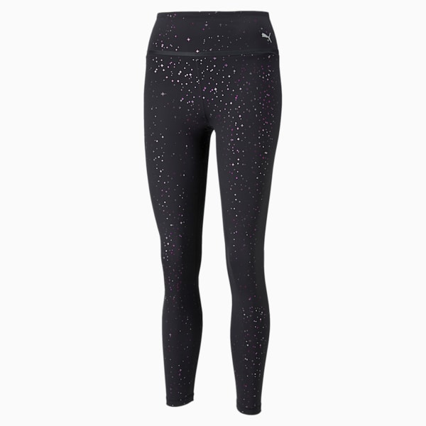 Legging d’entraînement imprimé Stardust taille haute 7/8 Femme, Puma Black-Stardust print, extralarge