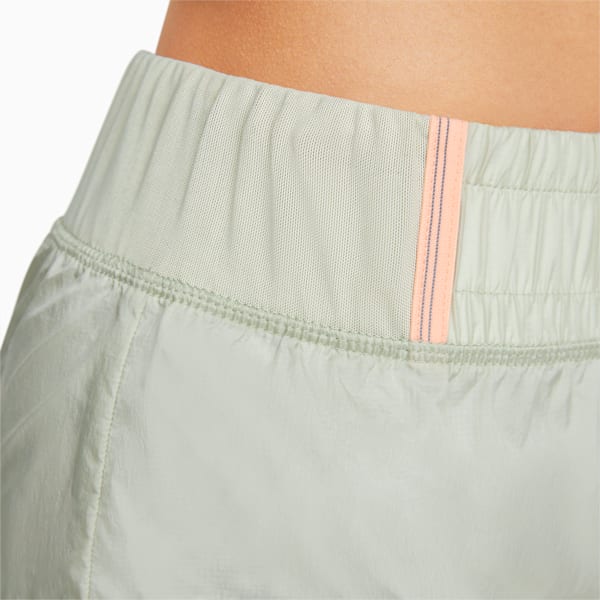 Run Marathon Sheer Woven 2-in-1 Women's Running Shorts, Spring Moss, extralarge