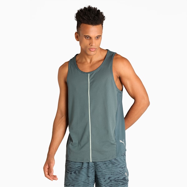 CLOUDSPUN Men's Running Singlet, Dark Slate, extralarge-IND