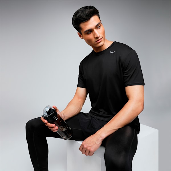 CLOUDSPUN Short Sleeve Men's Running T-Shirt, Puma Black, extralarge-IND