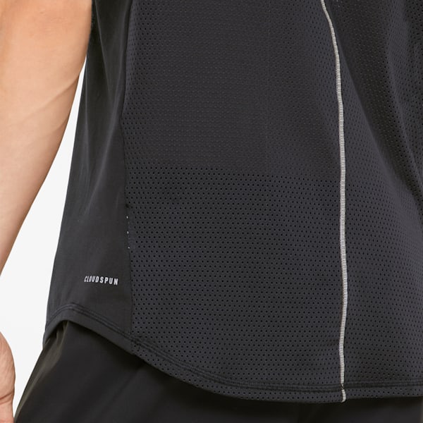 CLOUDSPUN Short Sleeve Men's Running T-Shirt, Puma Black, extralarge-IND