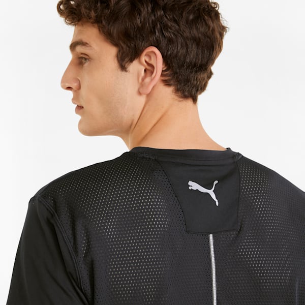 CLOUDSPUN Short Sleeve Men's Running T-Shirt, Puma Black, extralarge-IND