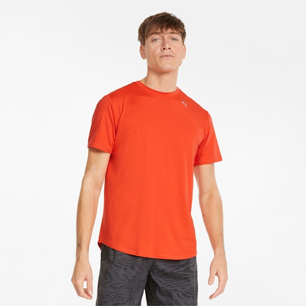 CLOUDSPUN Short Sleeve Men's Running T-Shirt, Cherry Tomato, extralarge-IND