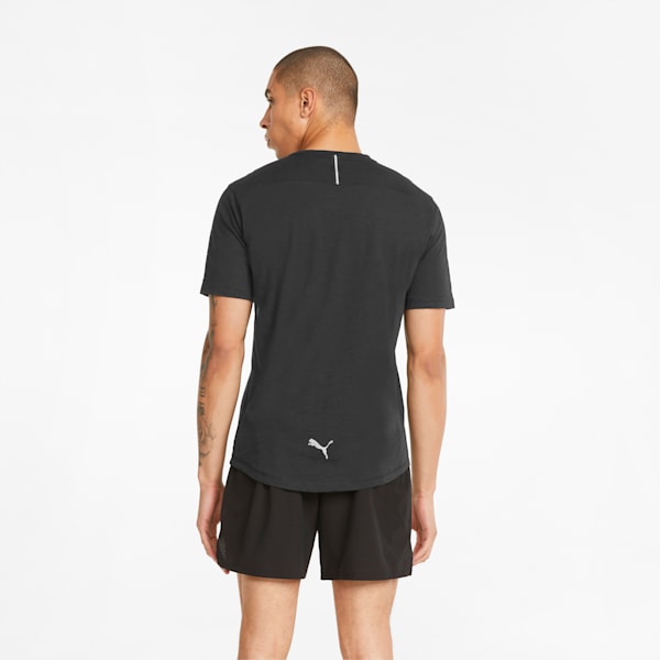 Logo Short Sleeve Men's Running  T-shirt, Puma Black, extralarge-IND