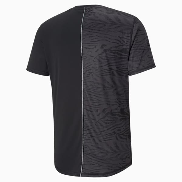 Playera de running de manga corta para hombre Graphic, Puma Black, extralarge