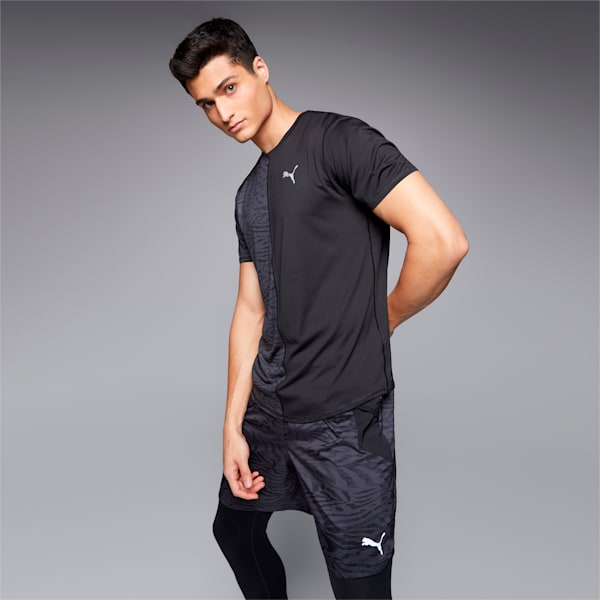 Graphic Men's Running T-Shirt, Puma Black, extralarge-IND
