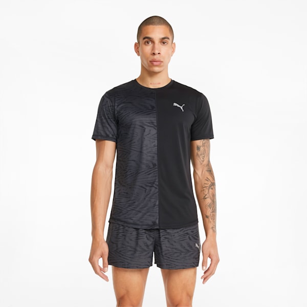 Graphic Men's Running T-Shirt, Puma Black, extralarge-IND