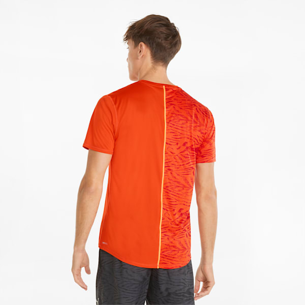 Graphic Short Sleeve Men's Running Tee, Cherry Tomato, extralarge