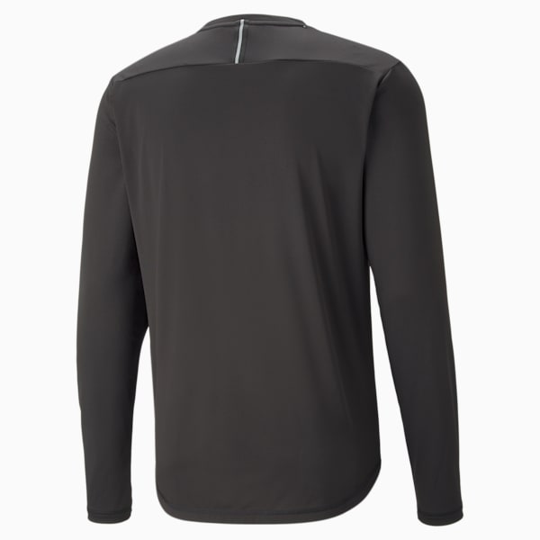 Long Sleeve Men's Running Tee, Puma Black, extralarge