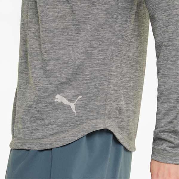 Run Long Sleeve Men's Running T-Shirt, Medium Gray Heather, extralarge-IND
