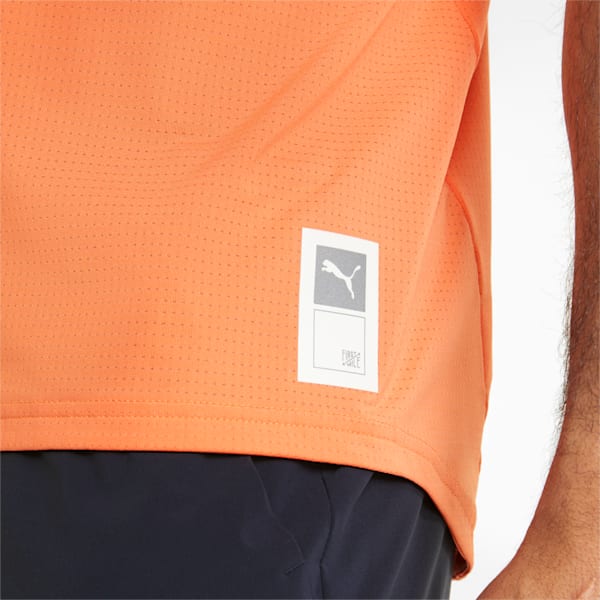 PUMA x FIRST MILE Short Sleeve Men's Running Tee, Deep Apricot, extralarge