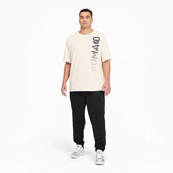 Performamce Men's Graphic Tee BT, Ivory Glow-Peacoat, extralarge