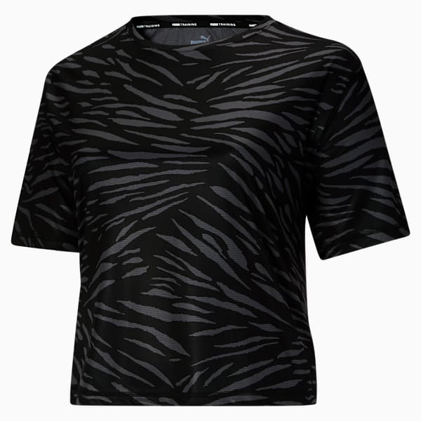 Performance AOP Women's Tee PL, Puma Black, extralarge