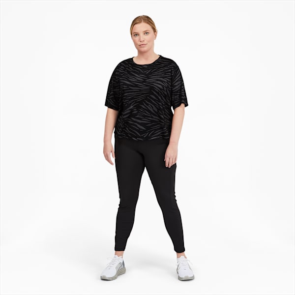 Performance AOP Women's Tee PL, Puma Black, extralarge