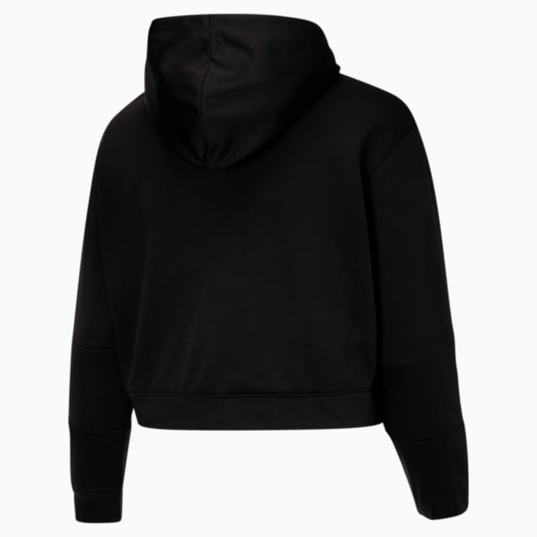 Moto Women's Pullover Hoodie PL, Puma Black-Gold, extralarge