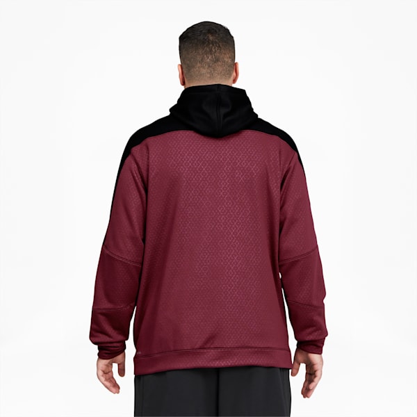 Train Activate Men's Hoodie BT, Burgundy-Puma Black, extralarge