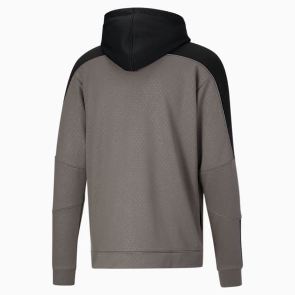 Train Activate Full-Zip Men's Hoodie, Charcoal Gray-Puma Black, extralarge