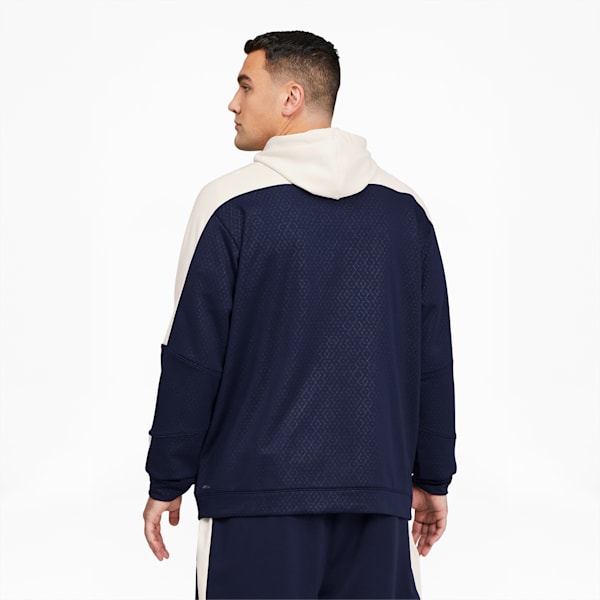 Train Activate Full-Zip Men's Hoodie BT, Peacoat-Ivory Glow, extralarge