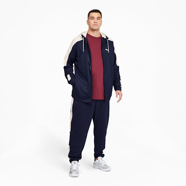 Train Activate Full-Zip Men's Hoodie BT, Peacoat-Ivory Glow, extralarge
