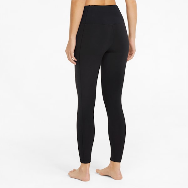 Exhale Ribbed Detail Women's Training Leggings, Puma Black, extralarge