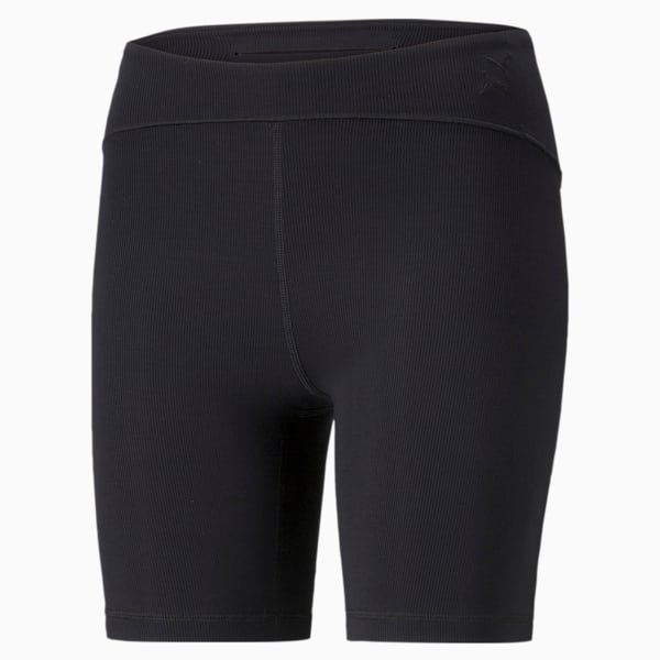 Exhale Rib Women's Training Tight Shorts, Puma Black