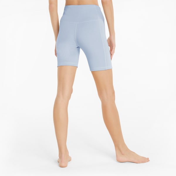 Exhale Rib Women's Training Tight Shorts, Arctic Ice, extralarge