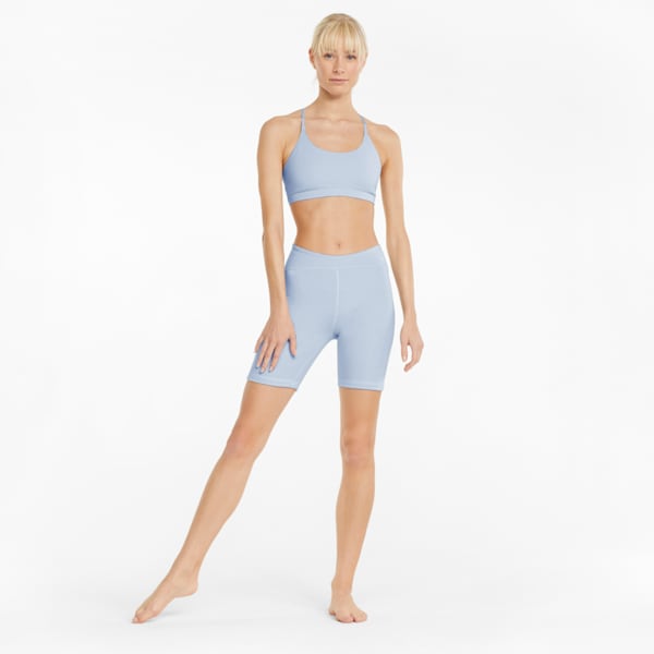 Exhale Rib Women's Training Tight Shorts, Arctic Ice