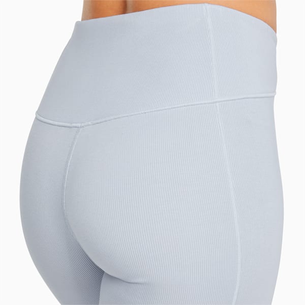 Exhale Rib Women's Training Tight Shorts, Arctic Ice, extralarge