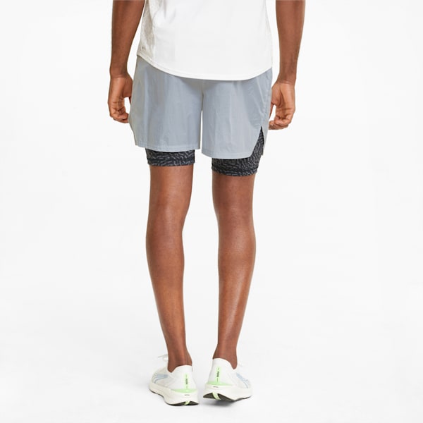 FSTR 2-in-1 Woven 5” Men's Running Shorts, Harbor Mist, extralarge