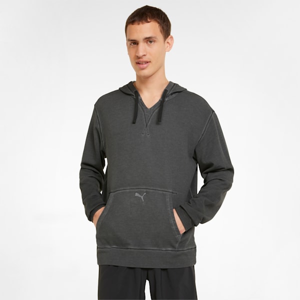 Studio Wash Men's Training Hoodie, Puma Black