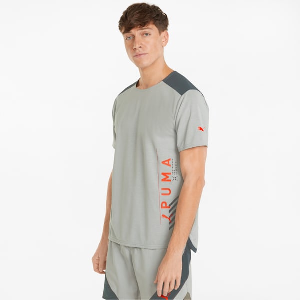 Short Sleeve Men's Training  T-shirt, Harbor Mist, extralarge-IND