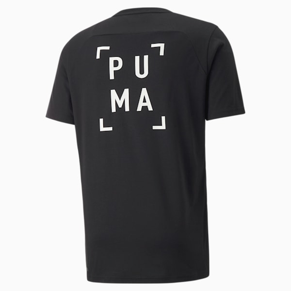 Logo Short Sleeve Men's Training Tee, Puma Black