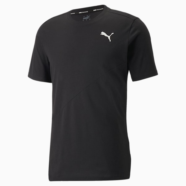 Logo Short Sleeve Men's Training  T-shirt, Puma Black