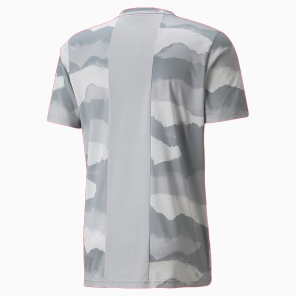 Printed Men's Training Tee, Harbor Mist-AOP, extralarge