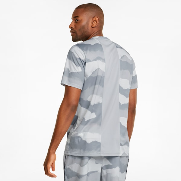 Printed Men's Training Tee, Harbor Mist-AOP, extralarge