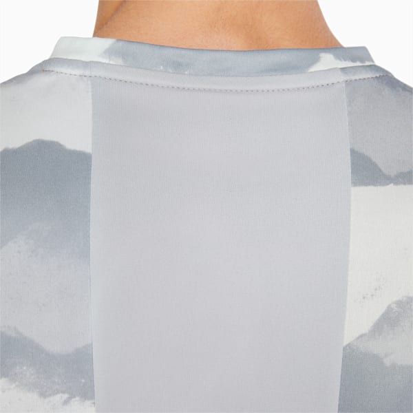 Printed Men's Training Tee, Harbor Mist-AOP, extralarge