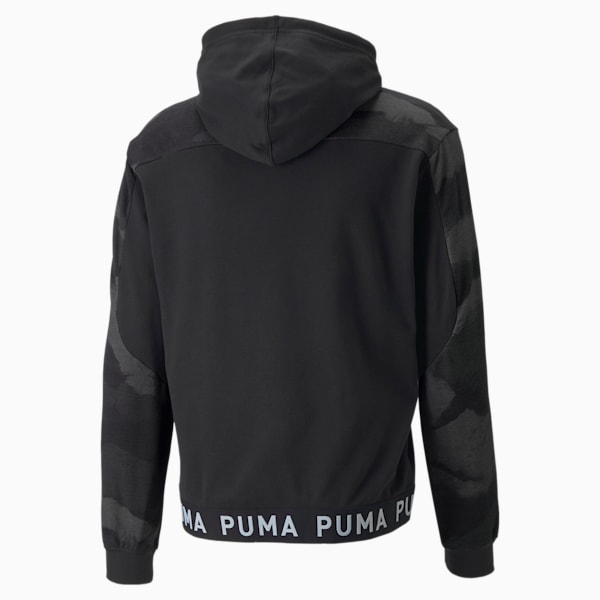 Printed Men's Training Hoodie, Puma Black
