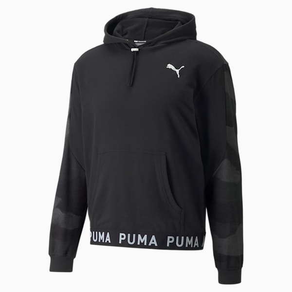 Printed Men's Training Hoodie, Puma Black, extralarge