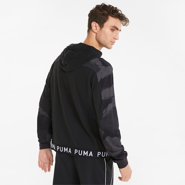 Printed Men's Training Hoodie, Puma Black, extralarge