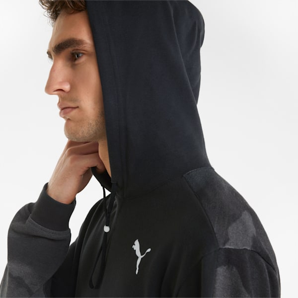 Printed Men's Training Hoodie, Puma Black, extralarge