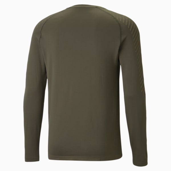 FORMKNIT SEAMLESS Long Sleeve Men's Training T-shirt, Forest Night, extralarge-IND