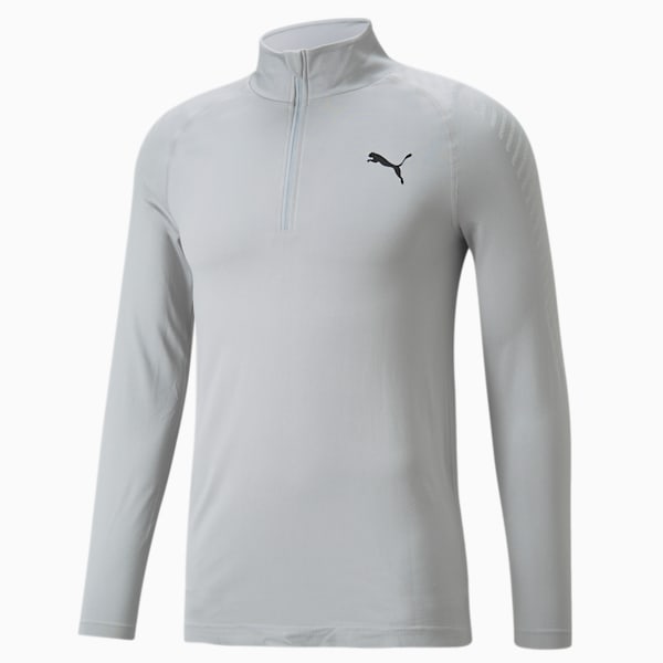 FORMKNIT SEAMLESS Half-Zip Men's Training Top, Medium Gray Heather